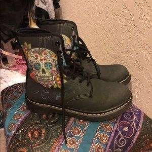 Sugar skull boots